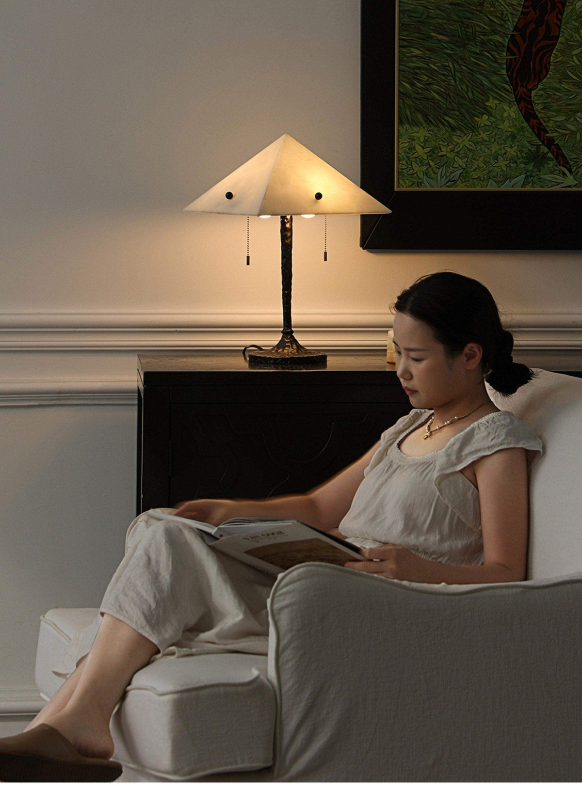 Black Textured Table Lamp — Table Lamp | Maison Monashee — view 16