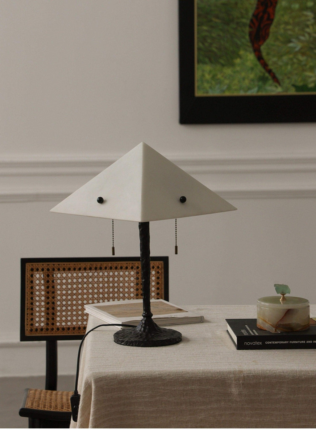 Black Textured Table Lamp — Table Lamp | Maison Monashee — view 18
