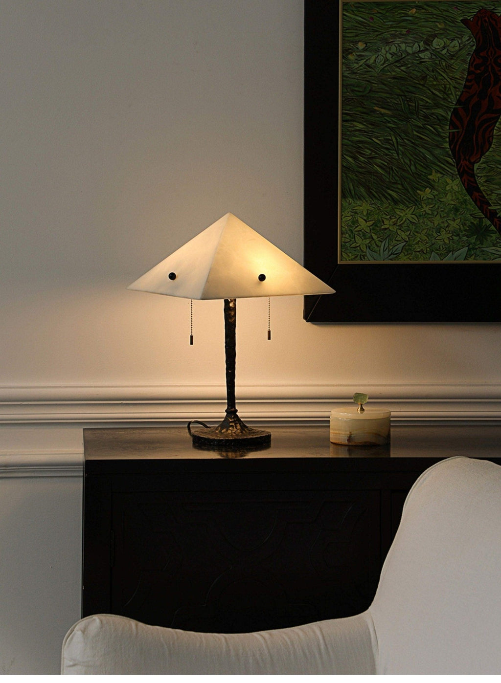 Black Textured Table Lamp — Table Lamp | Maison Monashee — view 20