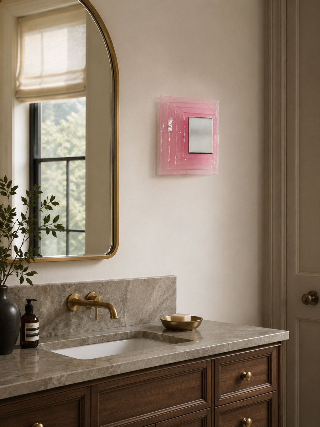 Square Glass Sconce — Wall Sconce | Maison Monashee — view 4