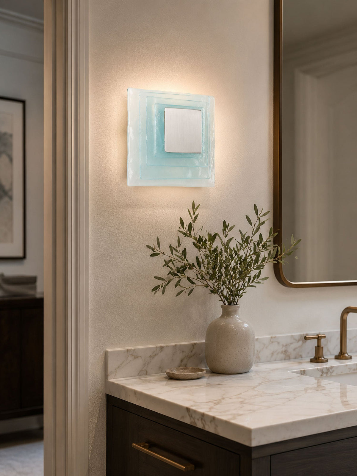 Square Glass Sconce — Wall Sconce | Maison Monashee — view 5