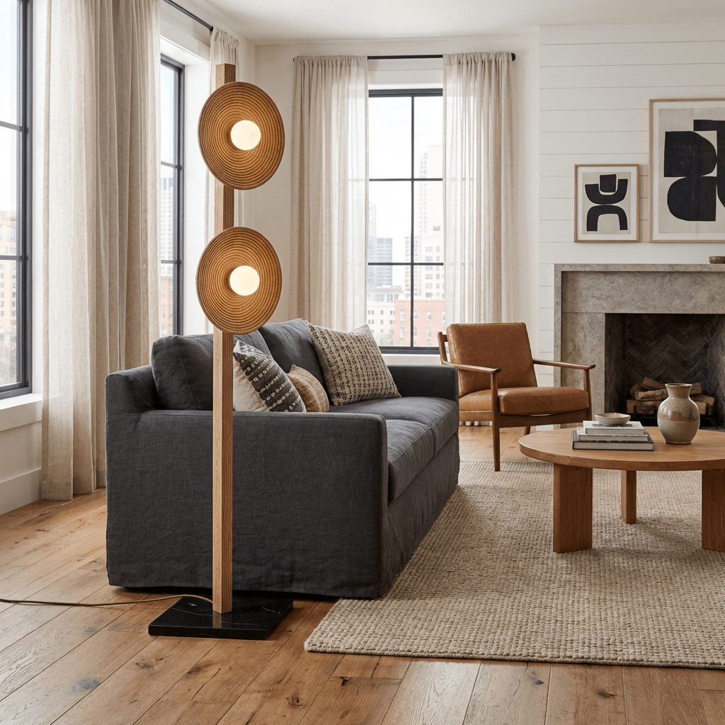 Disc Floor Lamp — Floor Lamp | Maison Monashee — view 5