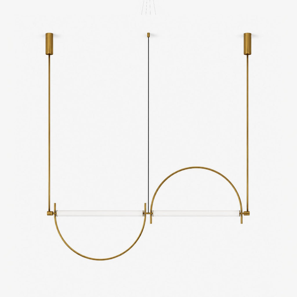 Linear Chandelier Gold — Chandelier | Maison Monashee