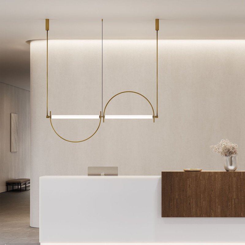 Linear Chandelier Gold — Chandelier | Maison Monashee — view 12