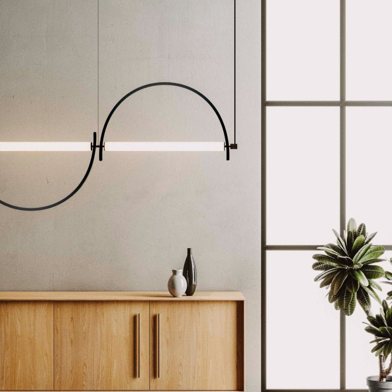 Linear Chandelier Gold — Chandelier | Maison Monashee — view 13