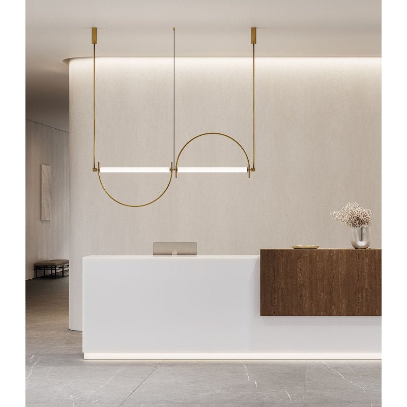 Linear Chandelier Gold — Chandelier | Maison Monashee — view 14