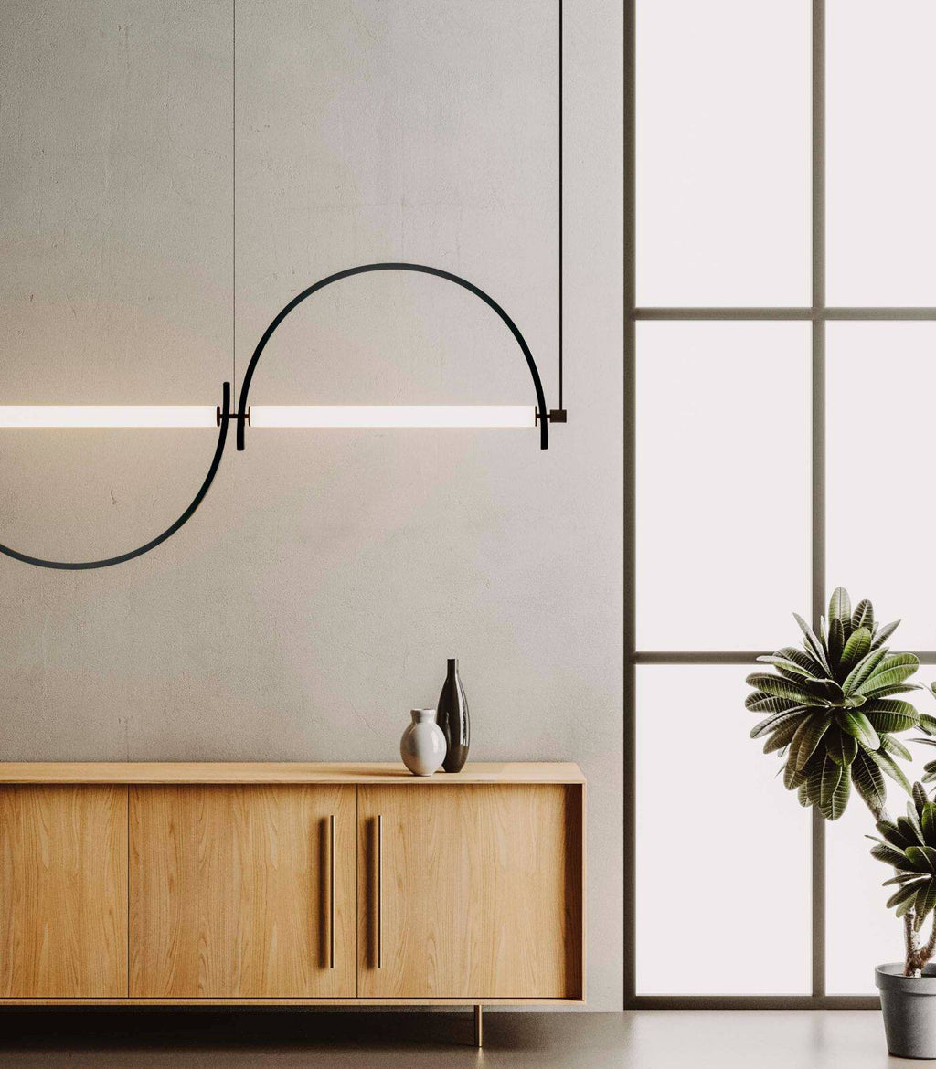 Linear Chandelier Gold — Chandelier | Maison Monashee — view 8