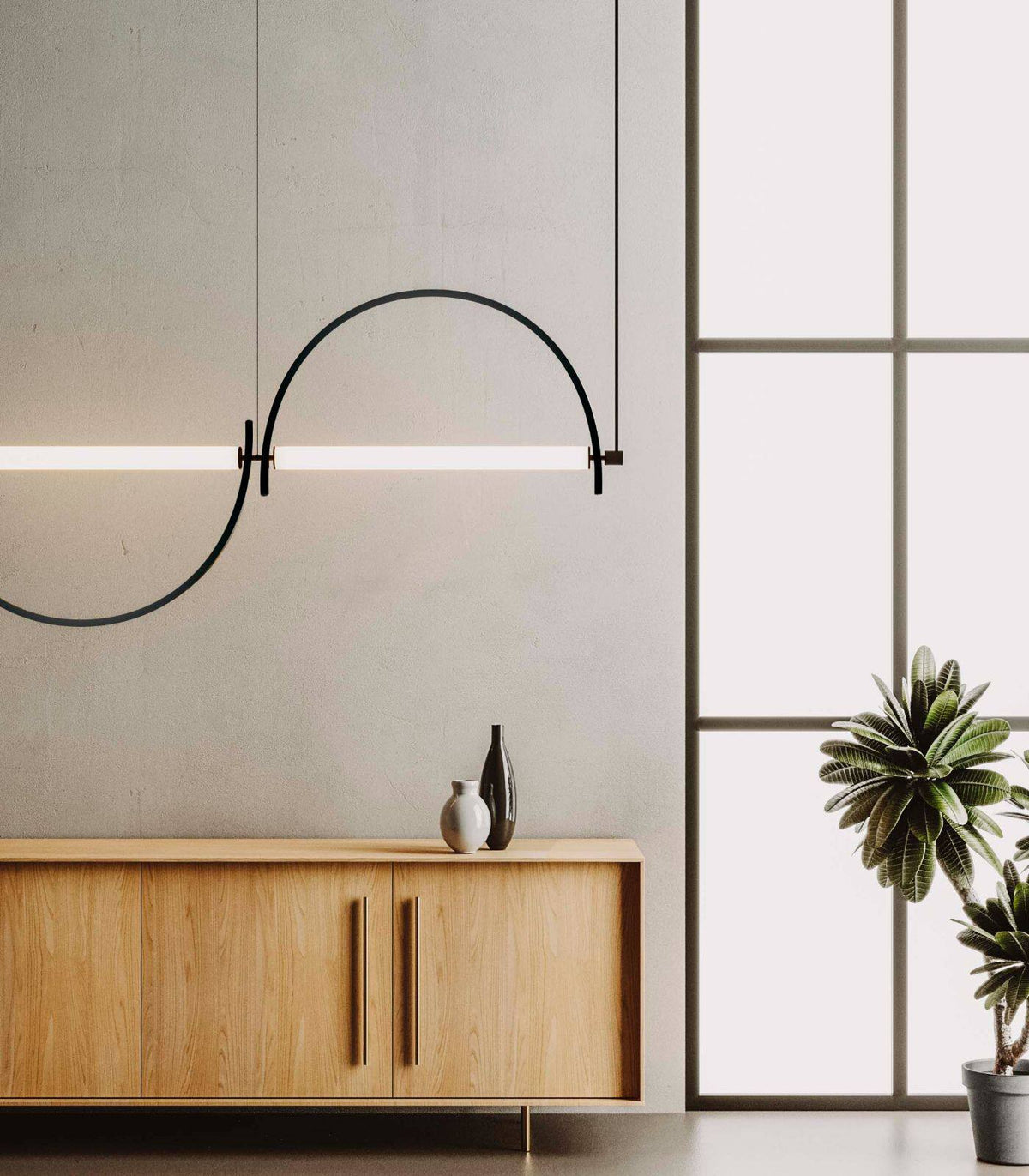 Linear Chandelier Gold — Chandelier | Maison Monashee — view 8