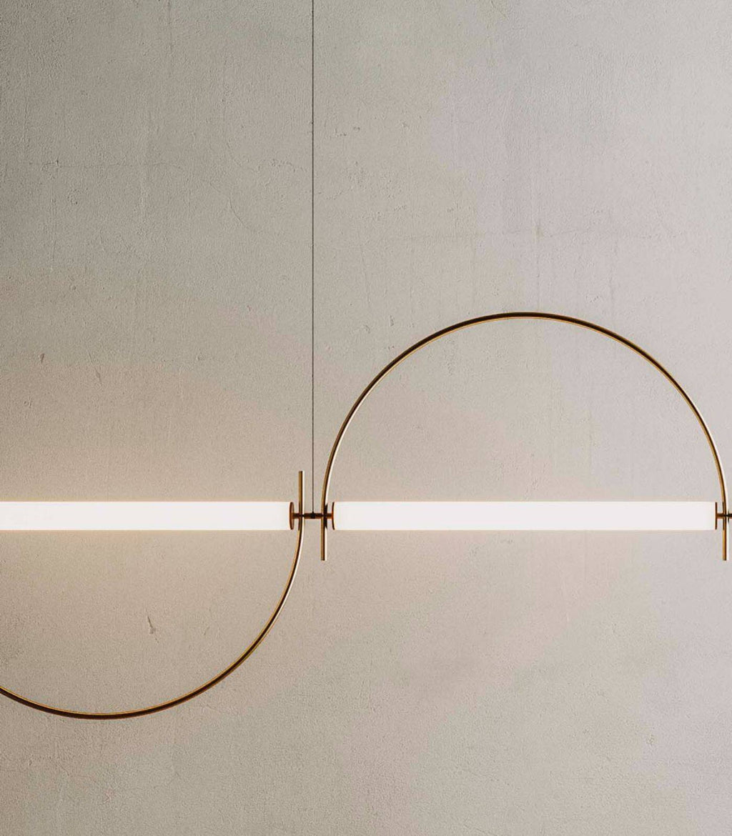 Linear Chandelier Gold — Chandelier | Maison Monashee — view 9