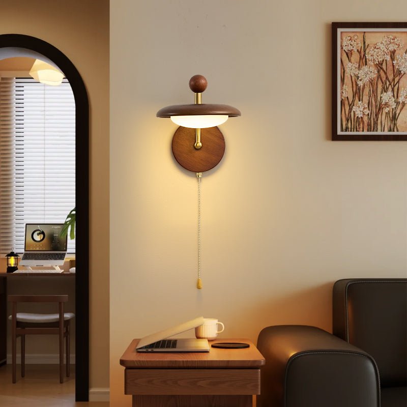 Gold Wall Light with Switch — Wall Sconce | Maison Monashee — view 9