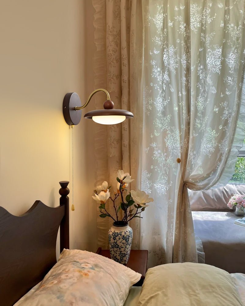 Gold Wall Light with Switch — Wall Sconce | Maison Monashee — view 14