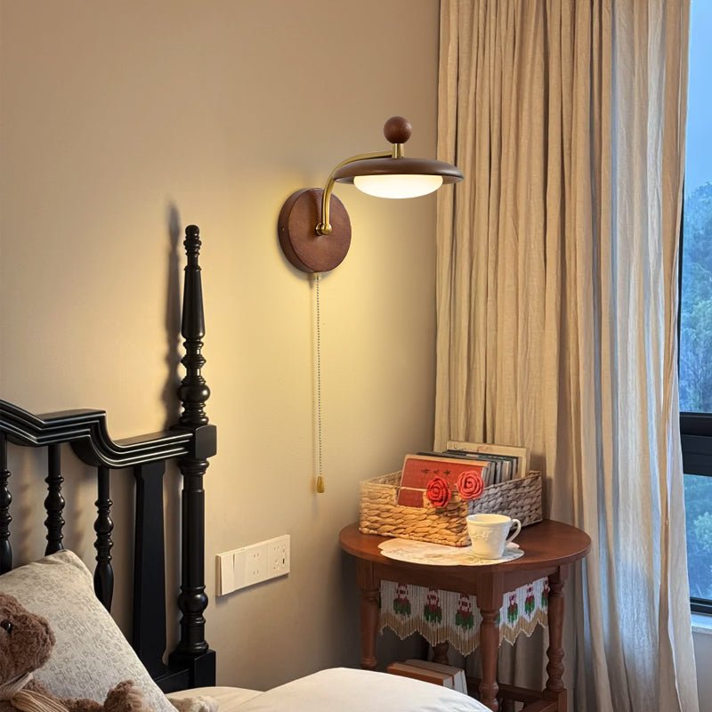 Gold Wall Light with Switch — Wall Sconce | Maison Monashee — view 6