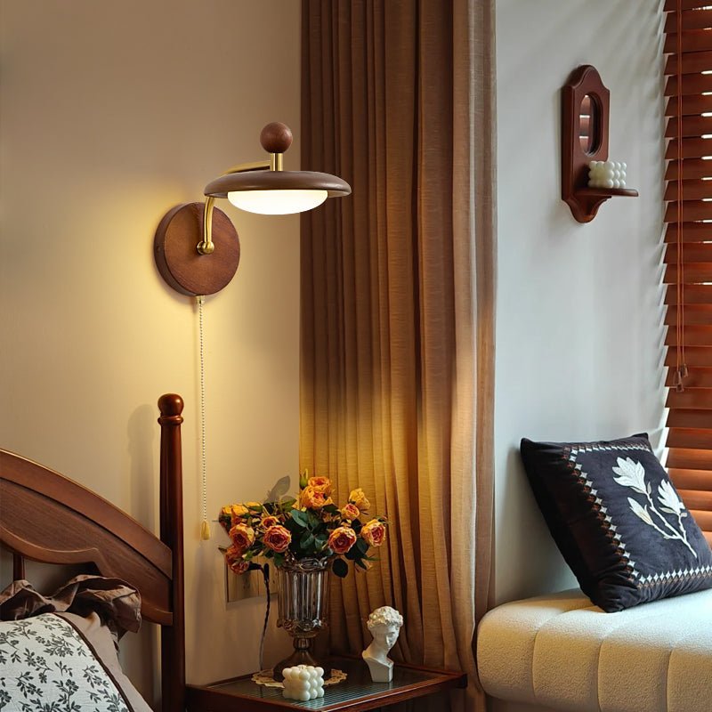 Gold Wall Light with Switch — Wall Sconce | Maison Monashee — view 7