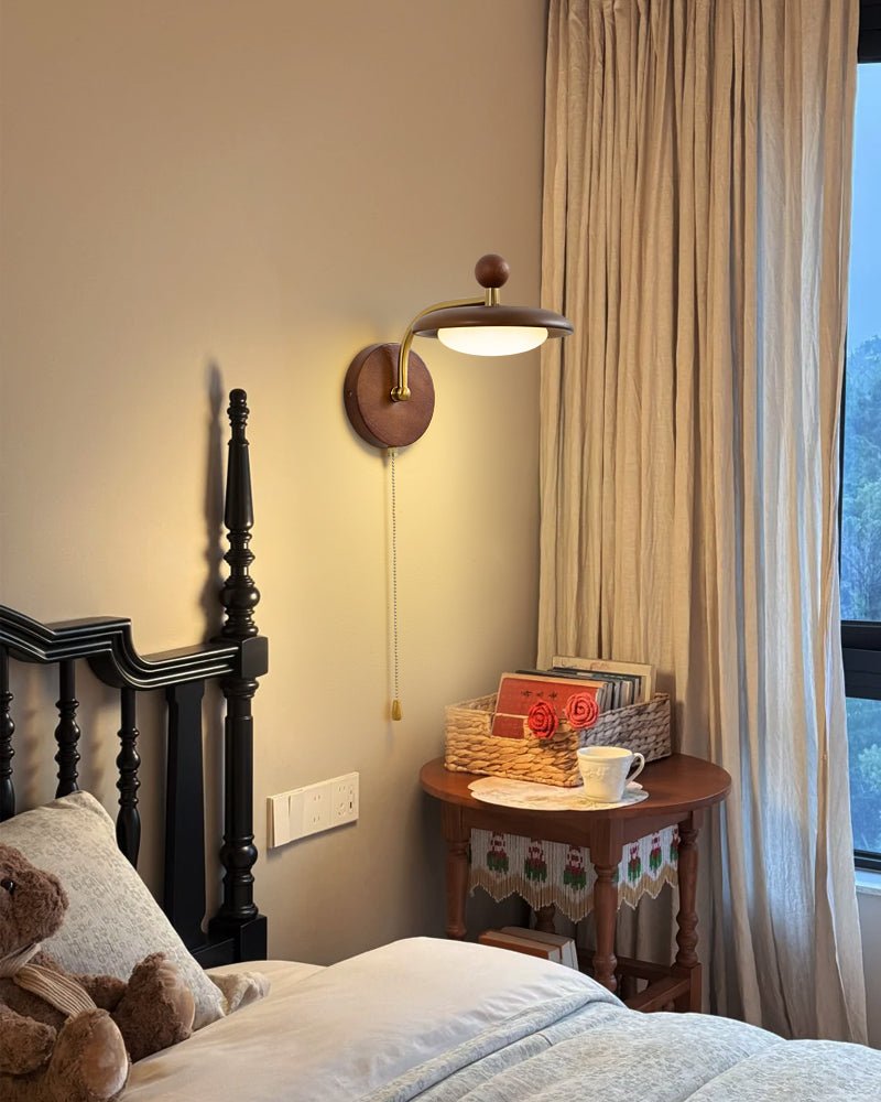 Gold Wall Light with Switch — Wall Sconce | Maison Monashee — view 13