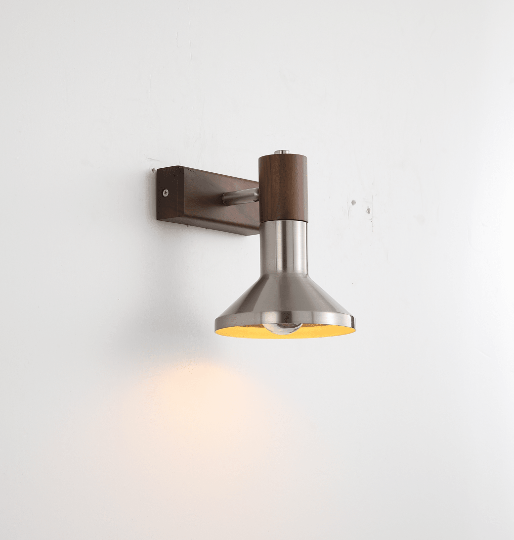 Brushed Nickel Double Sconce — Wall Sconce | Maison Monashee — view 5