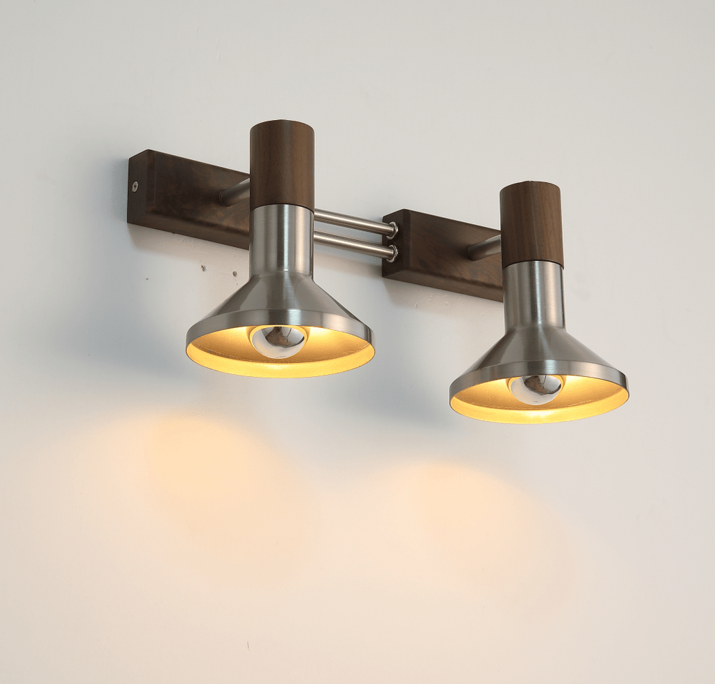 Brushed Nickel Double Sconce — Wall Sconce | Maison Monashee — view 9