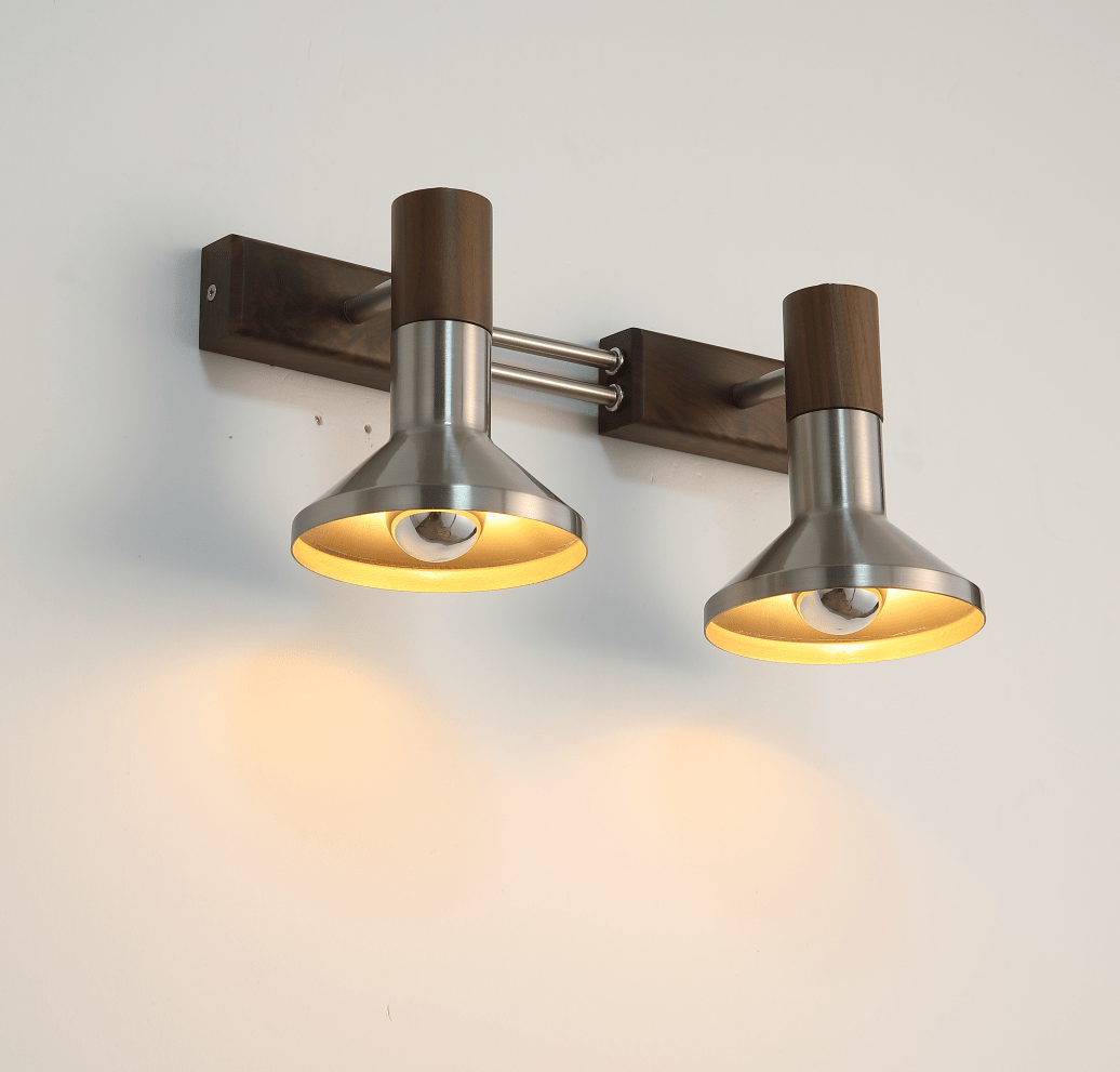 Brushed Nickel Double Sconce — Wall Sconce | Maison Monashee — view 9