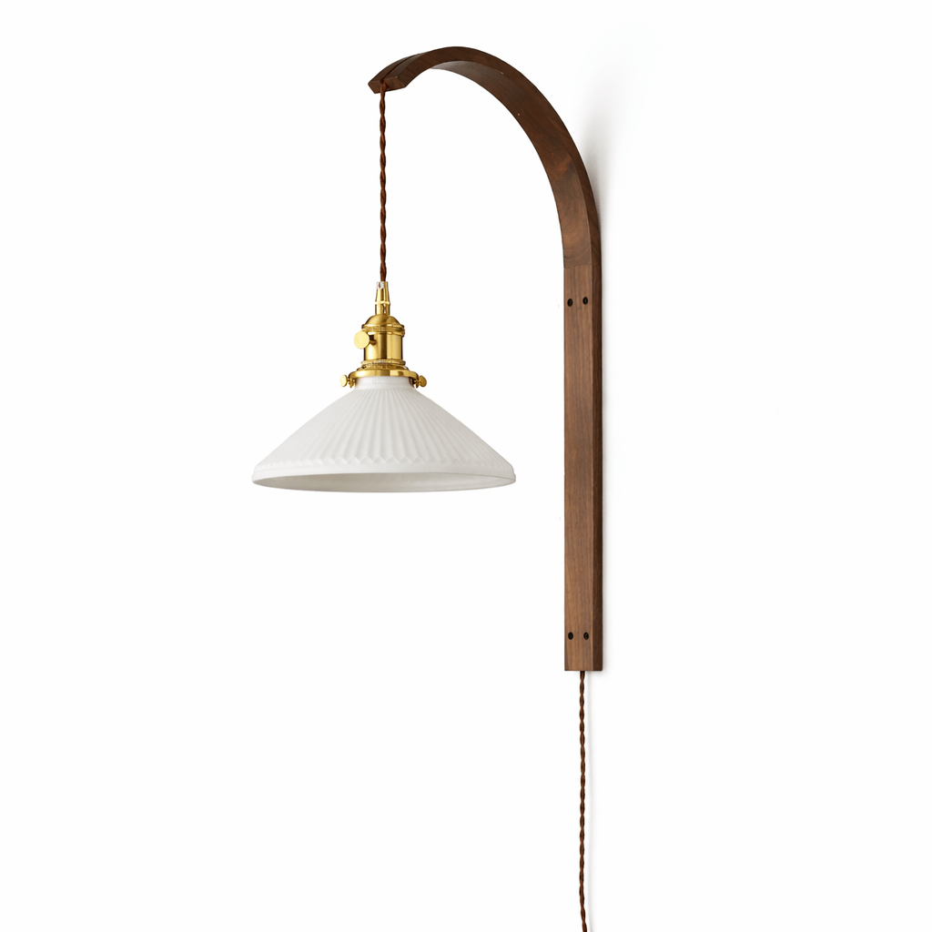 Fluted Milk Glass Sconce — Wall Sconce | Maison Monashee — view 11