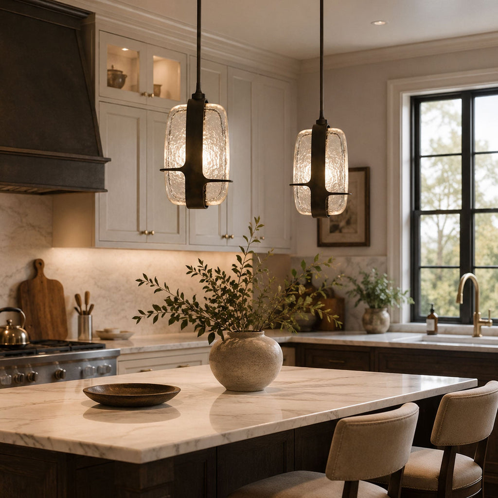 Rectangular Glass Pendant Light — Pendant Light | Maison Monashee — view 7