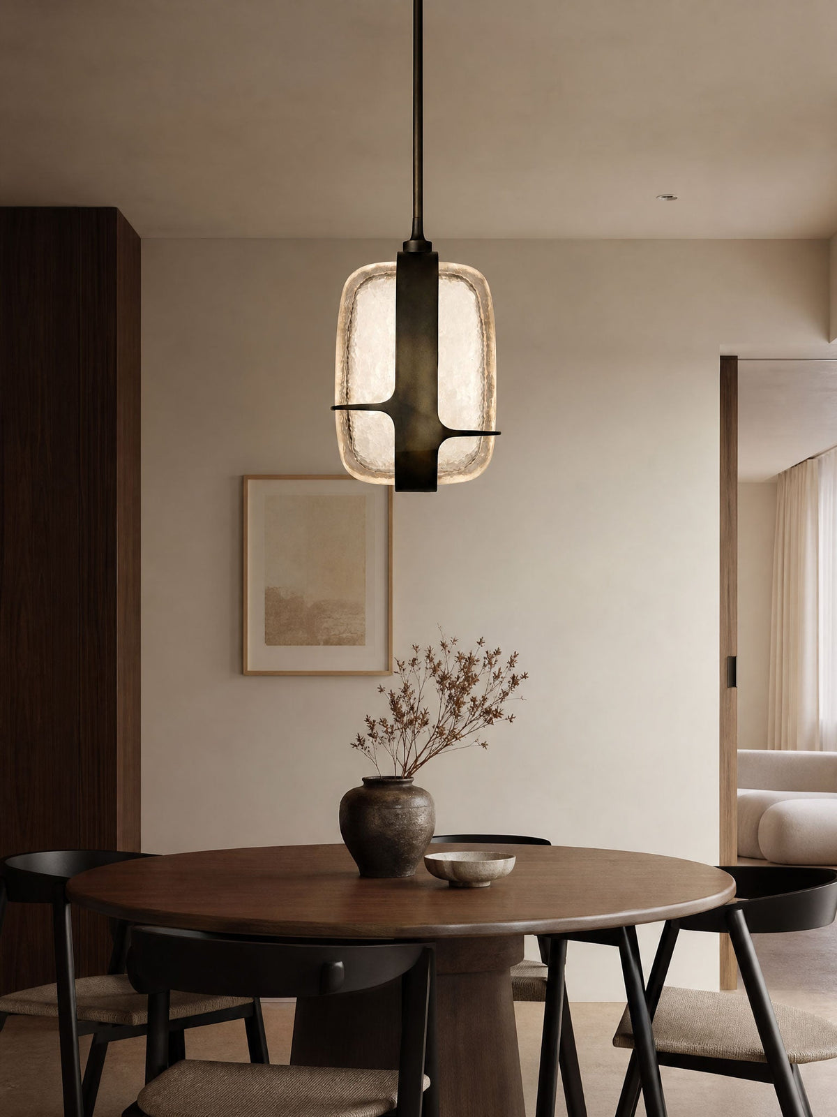 Rectangular Glass Pendant Light — Pendant Light | Maison Monashee — view 6