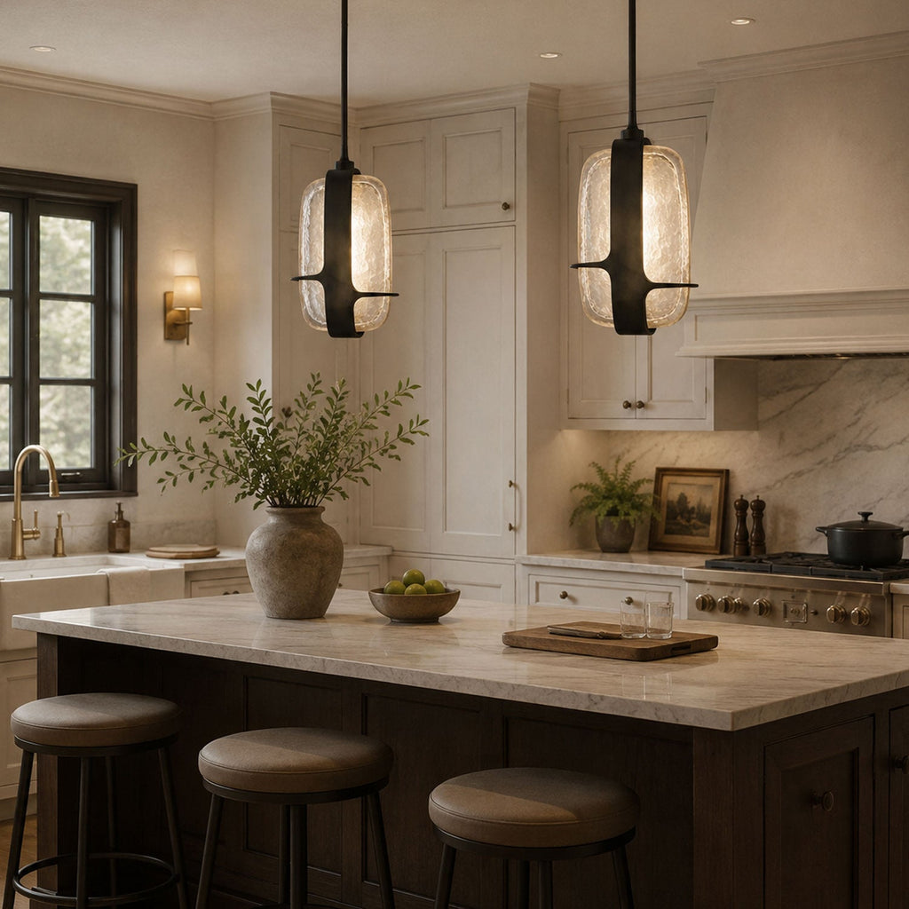 Rectangular Glass Pendant Light — Pendant Light | Maison Monashee — view 8