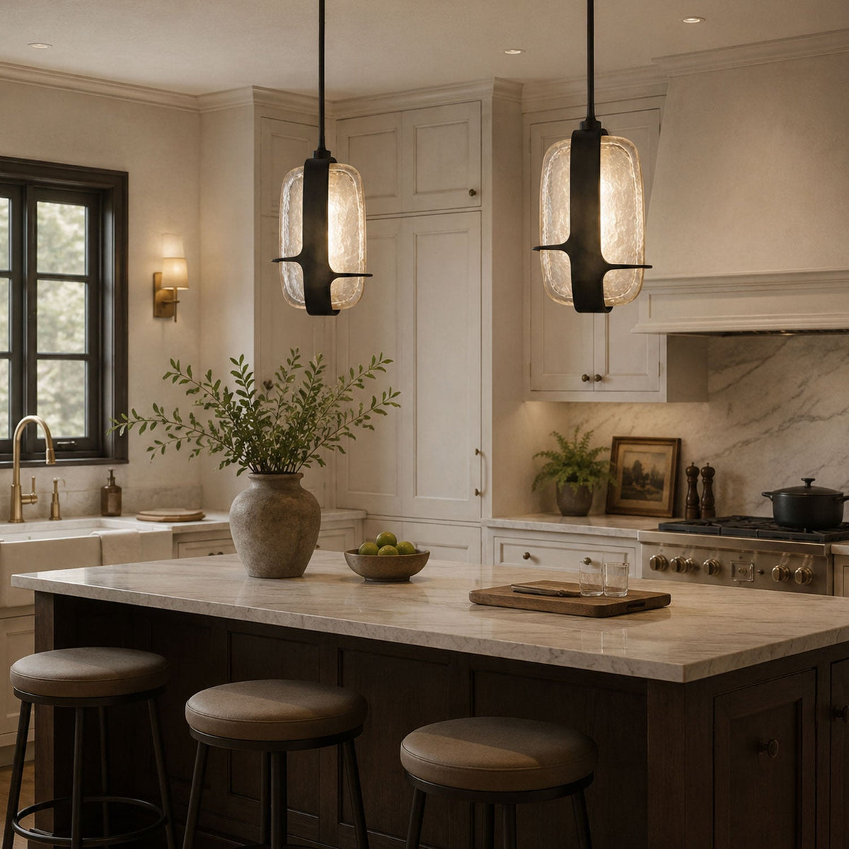 Rectangular Glass Pendant Light — Pendant Light | Maison Monashee — view 8