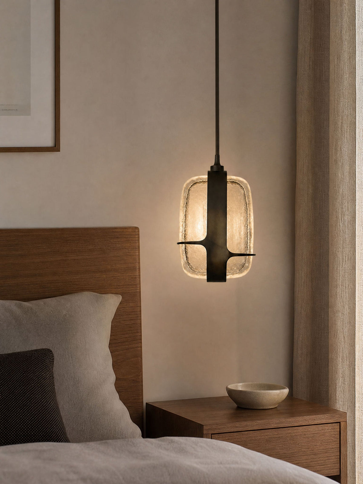 Rectangular Glass Pendant Light — Pendant Light | Maison Monashee — view 4