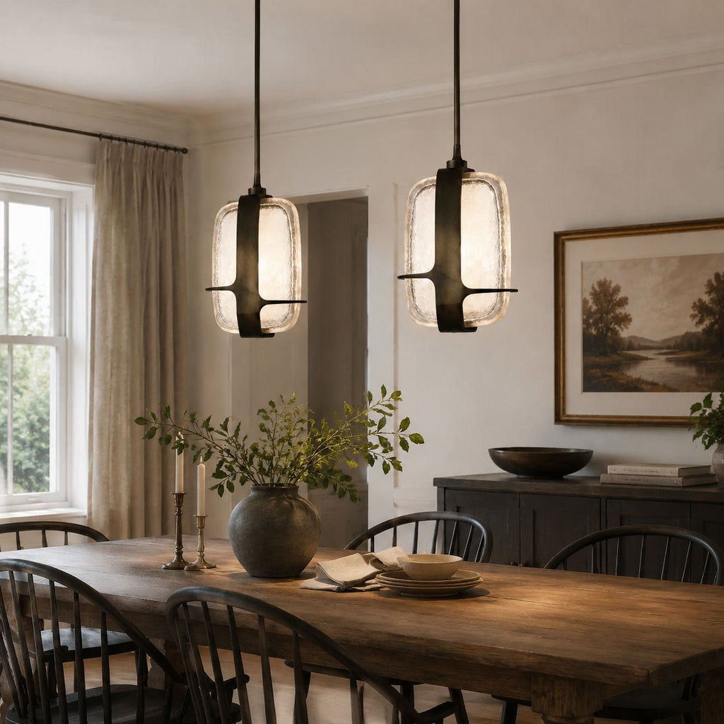 Rectangular Glass Pendant Light — Pendant Light | Maison Monashee — view 9