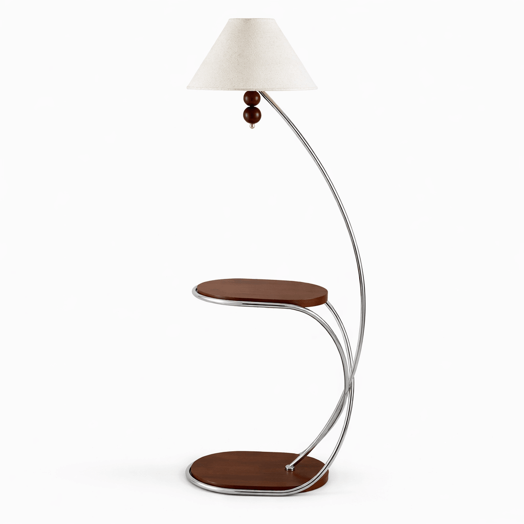 Modern Curved Floor Lamp — Floor Lamp | Maison Monashee — view 10