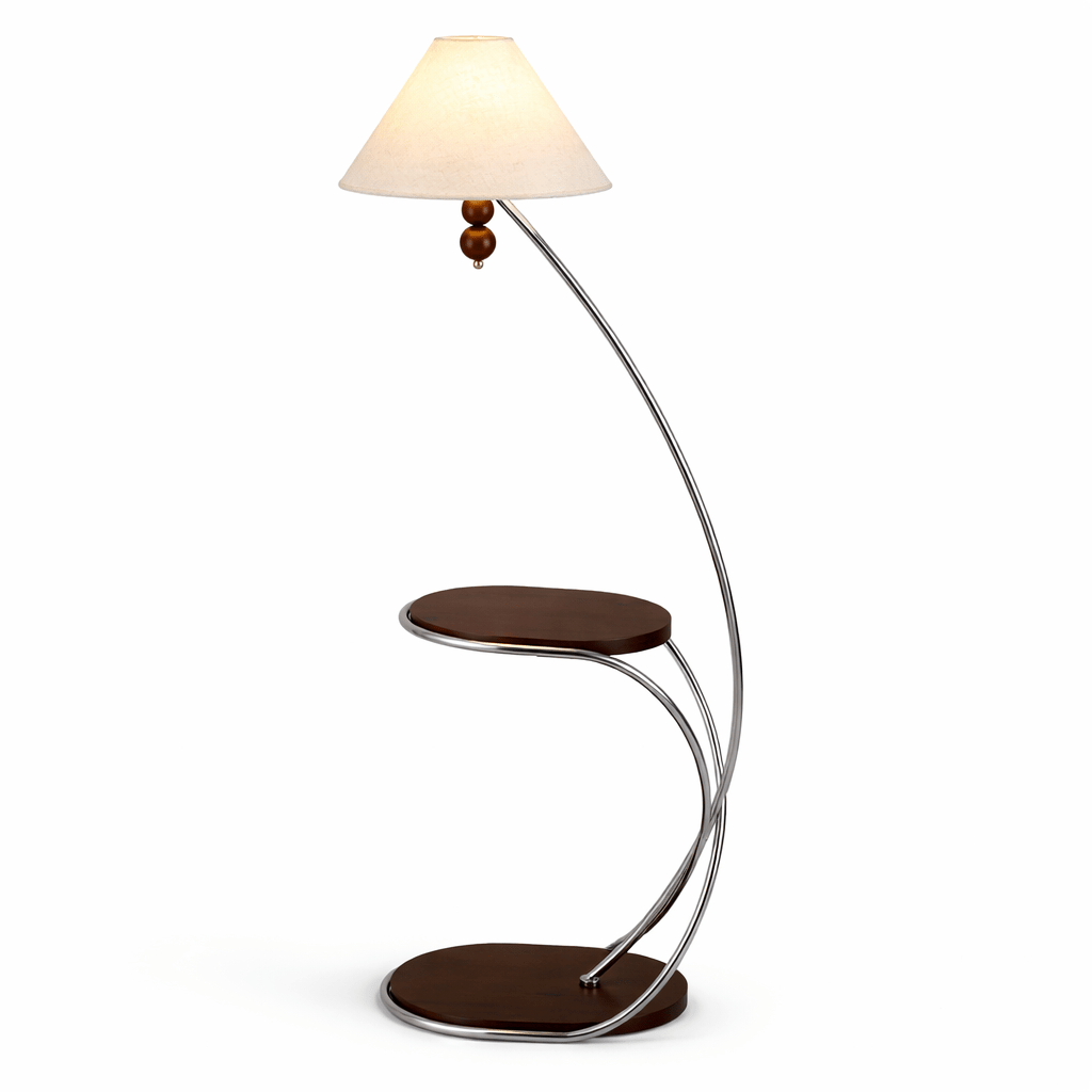 Modern Curved Floor Lamp — Floor Lamp | Maison Monashee — view 7
