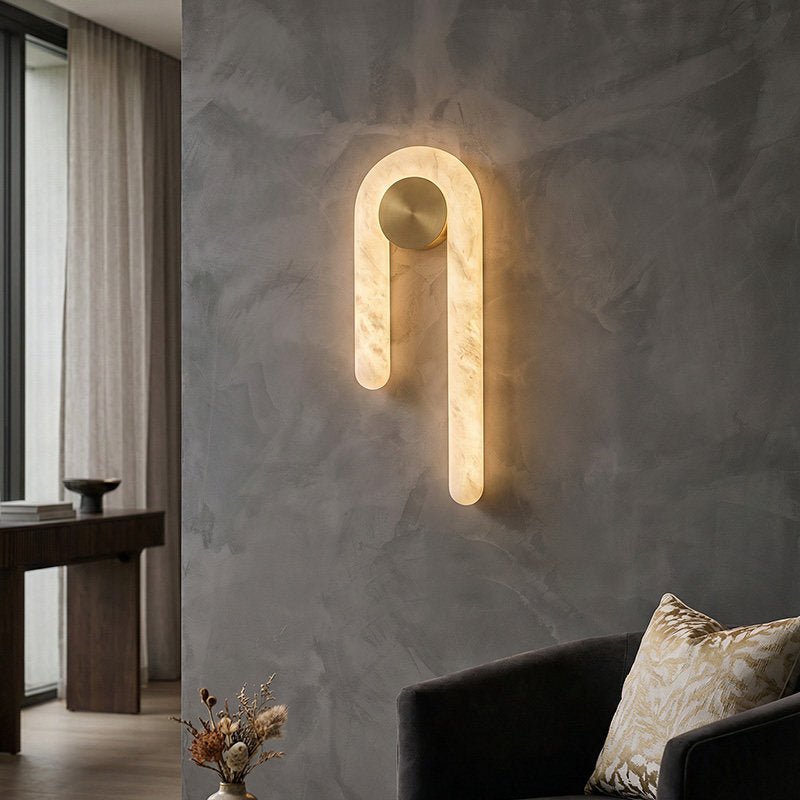 Alabaster Wall Sconce Lighting — Wall Sconce | Maison Monashee — view 2