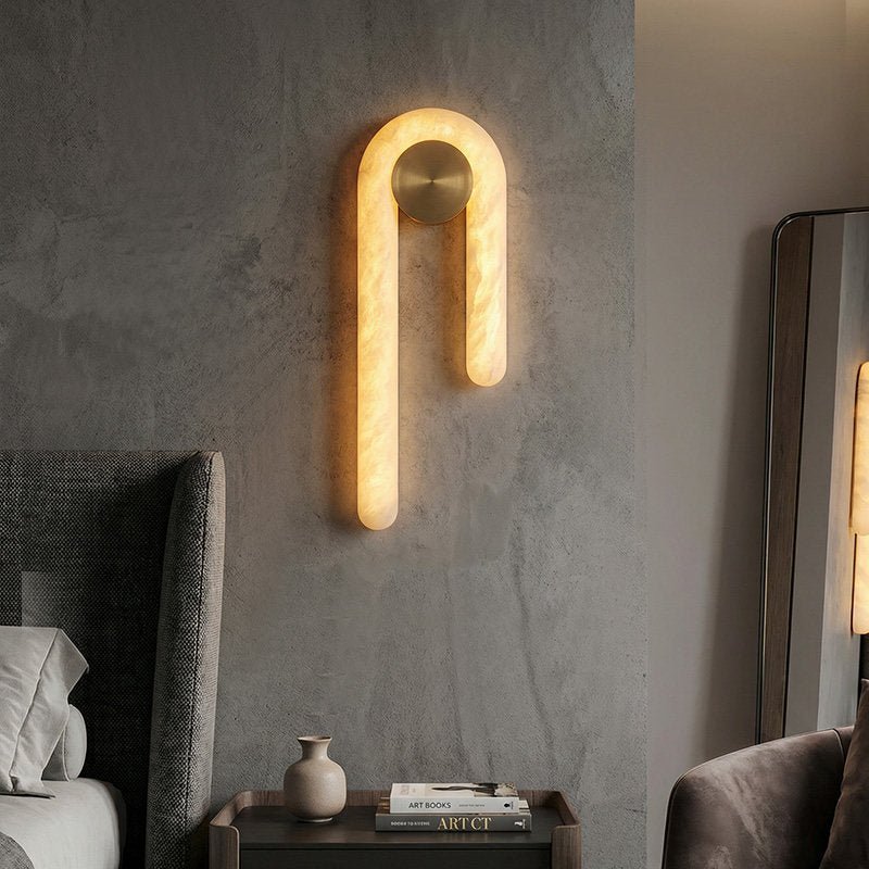 Alabaster Wall Sconce Lighting — Wall Sconce | Maison Monashee — view 3