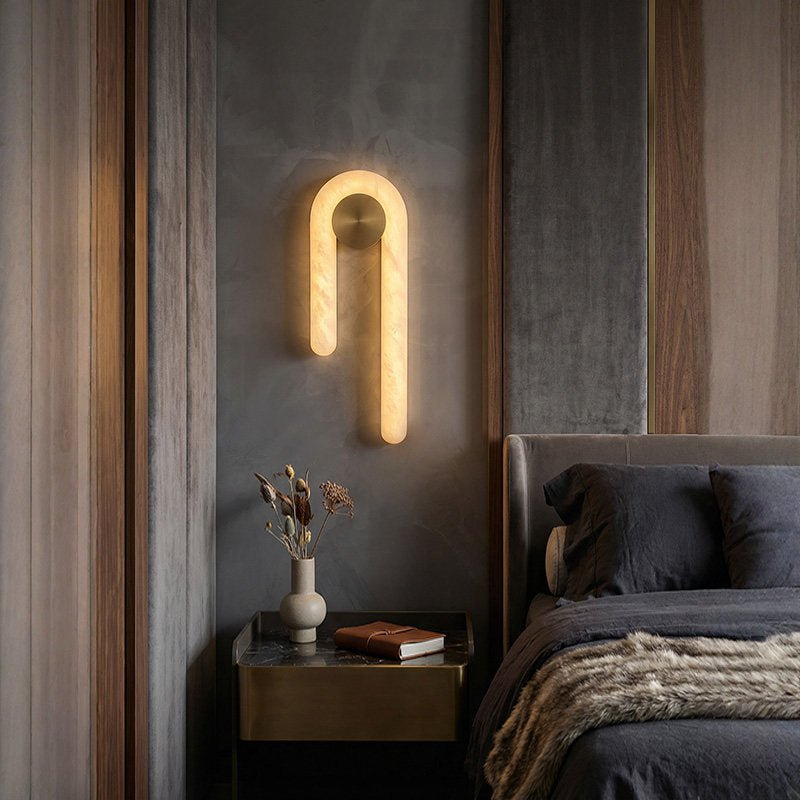 Alabaster Wall Sconce Lighting — Wall Sconce | Maison Monashee — view 4