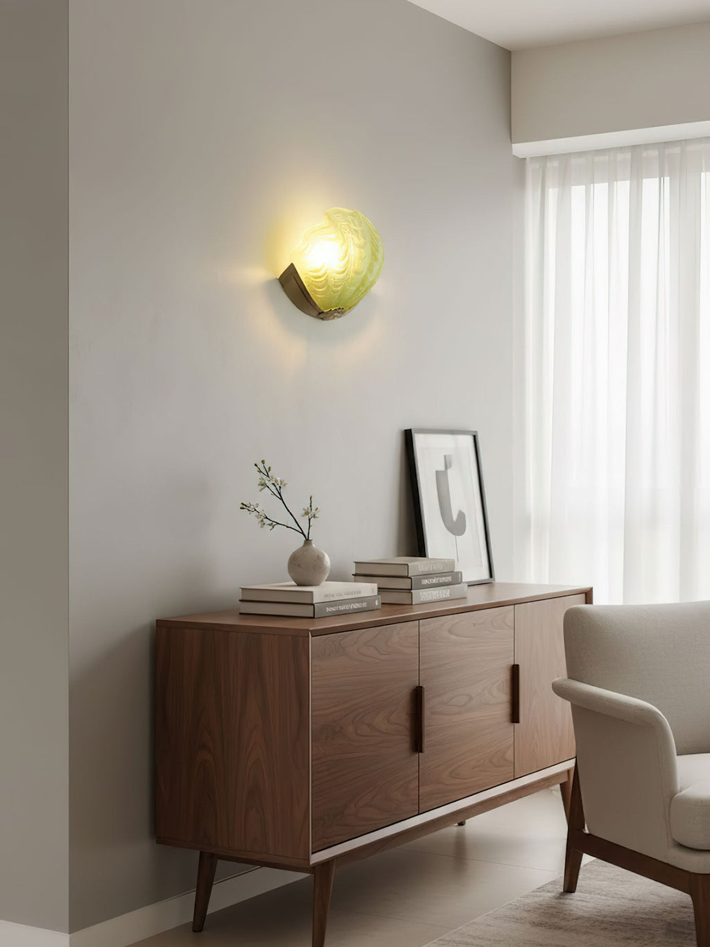 Vintage Shell Wall Sconce — Wall Sconce | Maison Monashee — view 9