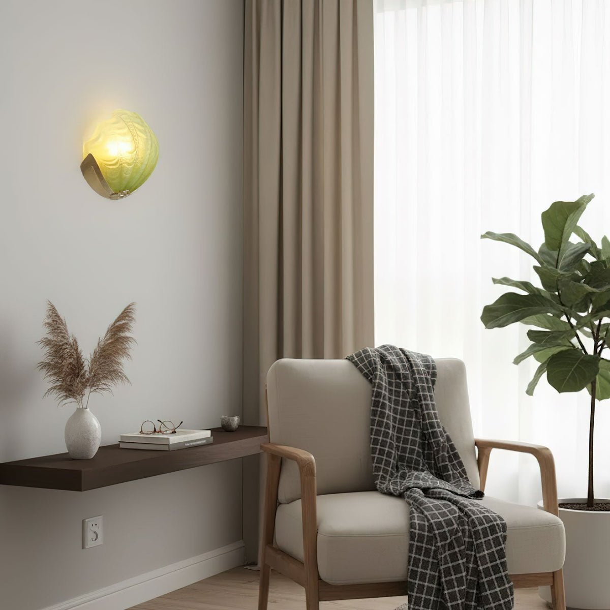 Vintage Shell Wall Sconce — Wall Sconce | Maison Monashee — view 10