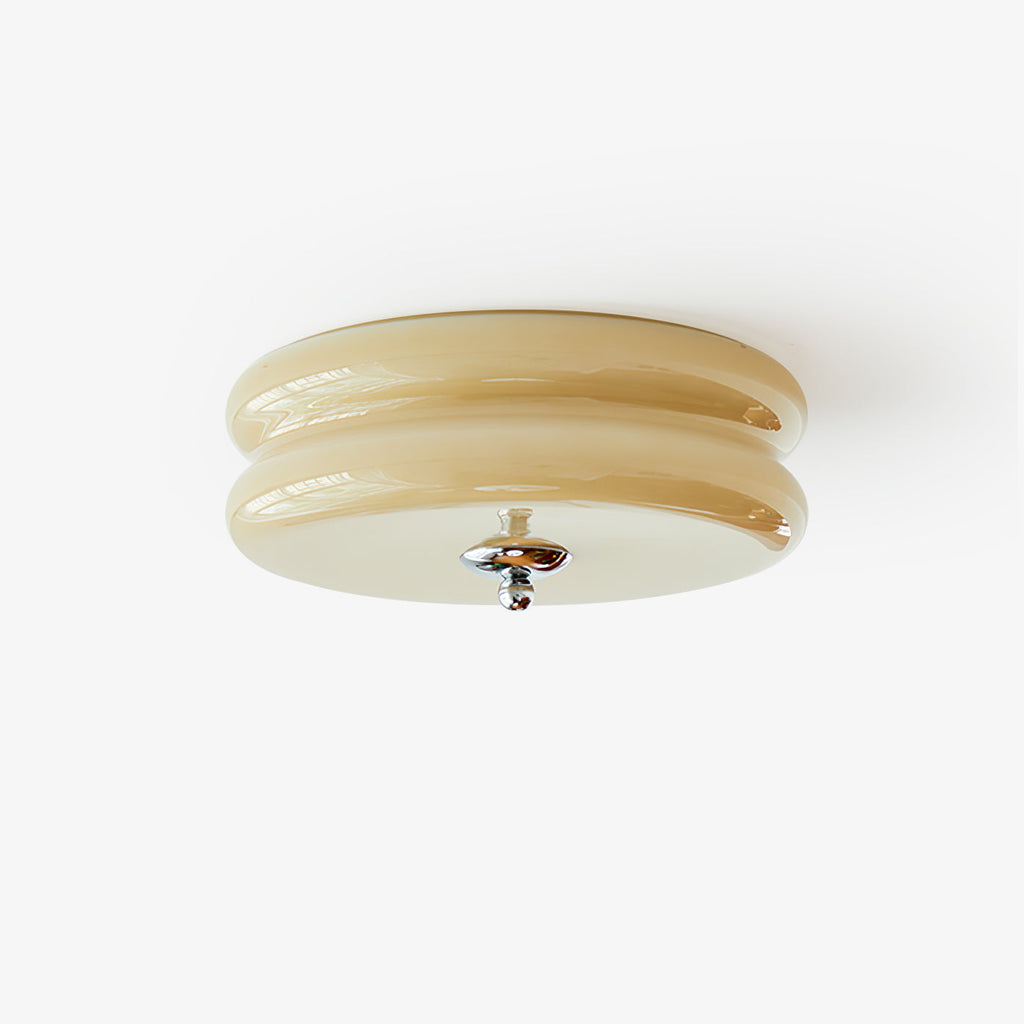 Ribbed Glass Flush Mount Light — Ceiling Light | Maison Monashee — view 30
