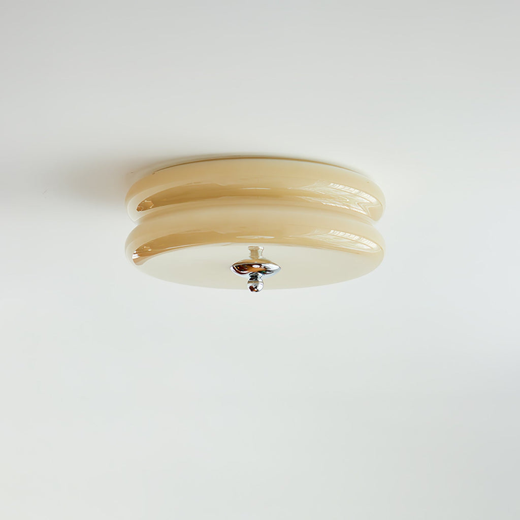Ribbed Glass Flush Mount Light — Ceiling Light | Maison Monashee — view 26