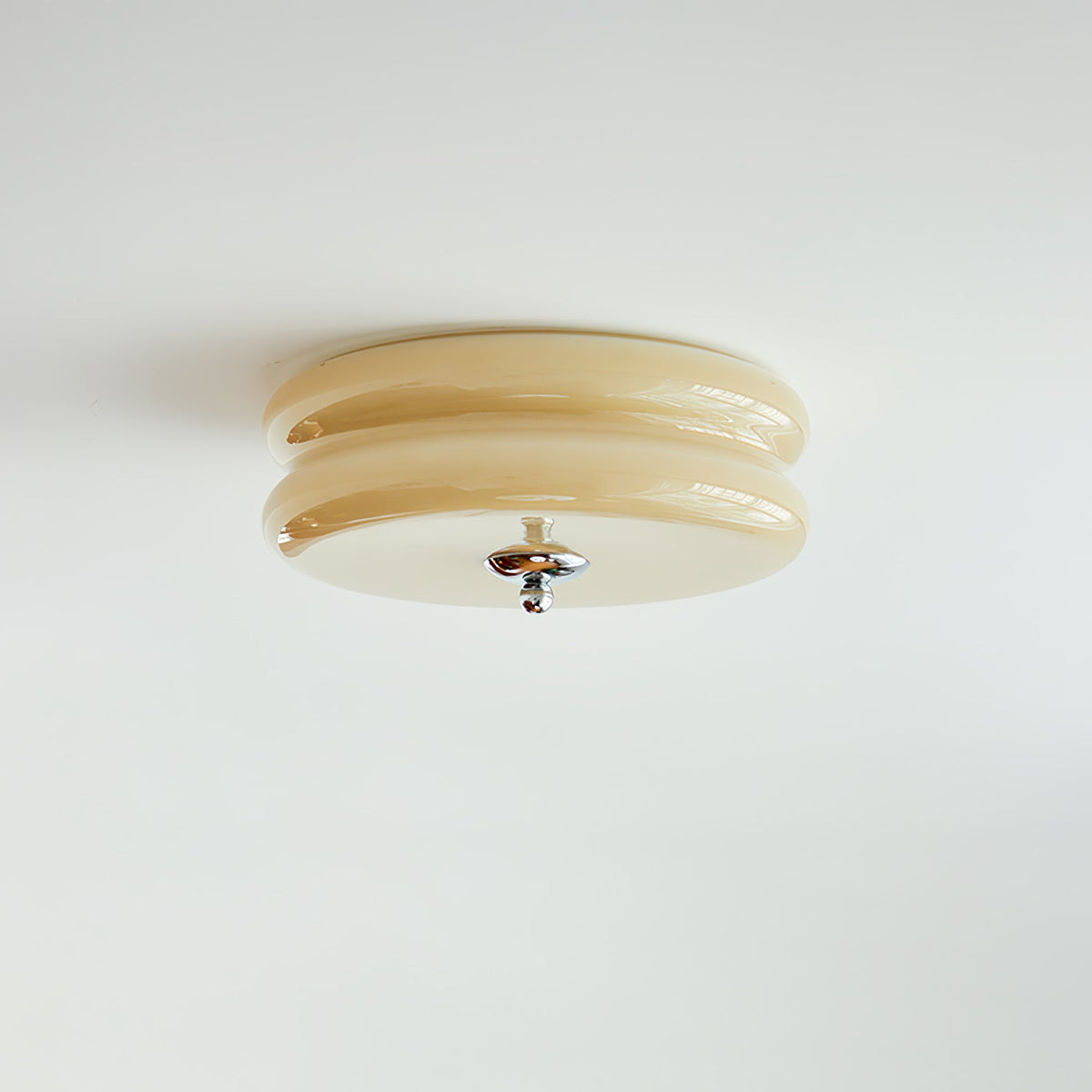 Ribbed Glass Flush Mount Light — Ceiling Light | Maison Monashee — view 26
