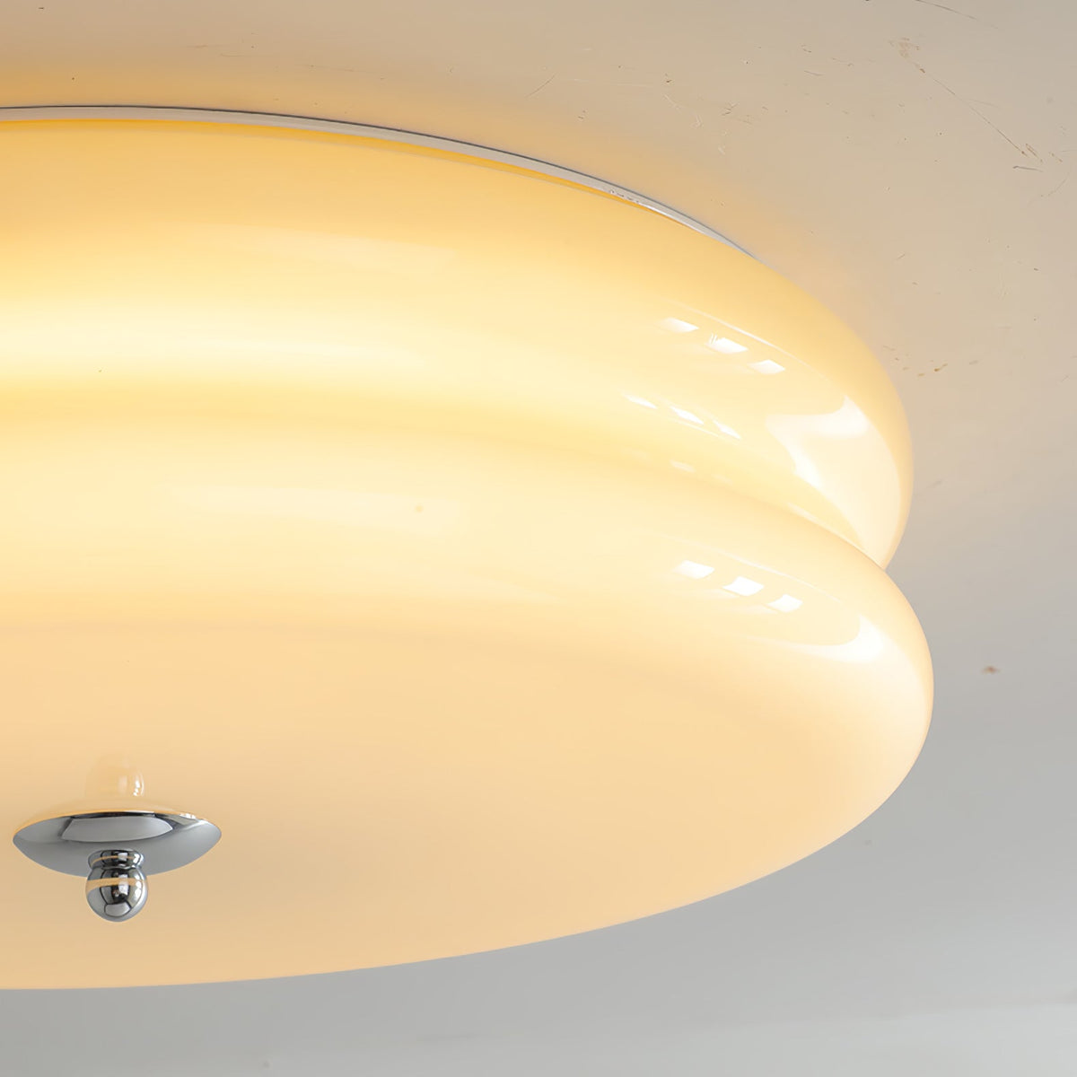 Ribbed Glass Flush Mount Light — Ceiling Light | Maison Monashee — view 27