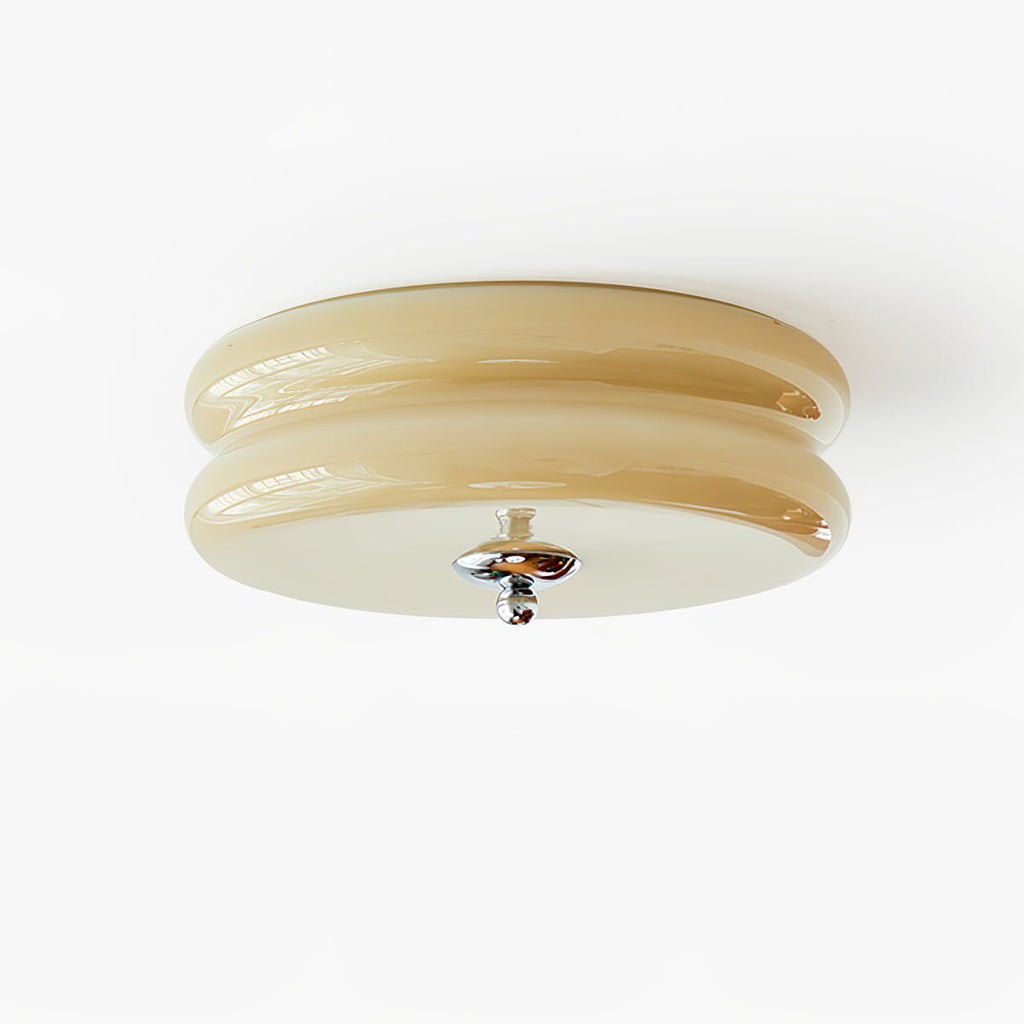 Ribbed Glass Flush Mount Light — Ceiling Light | Maison Monashee