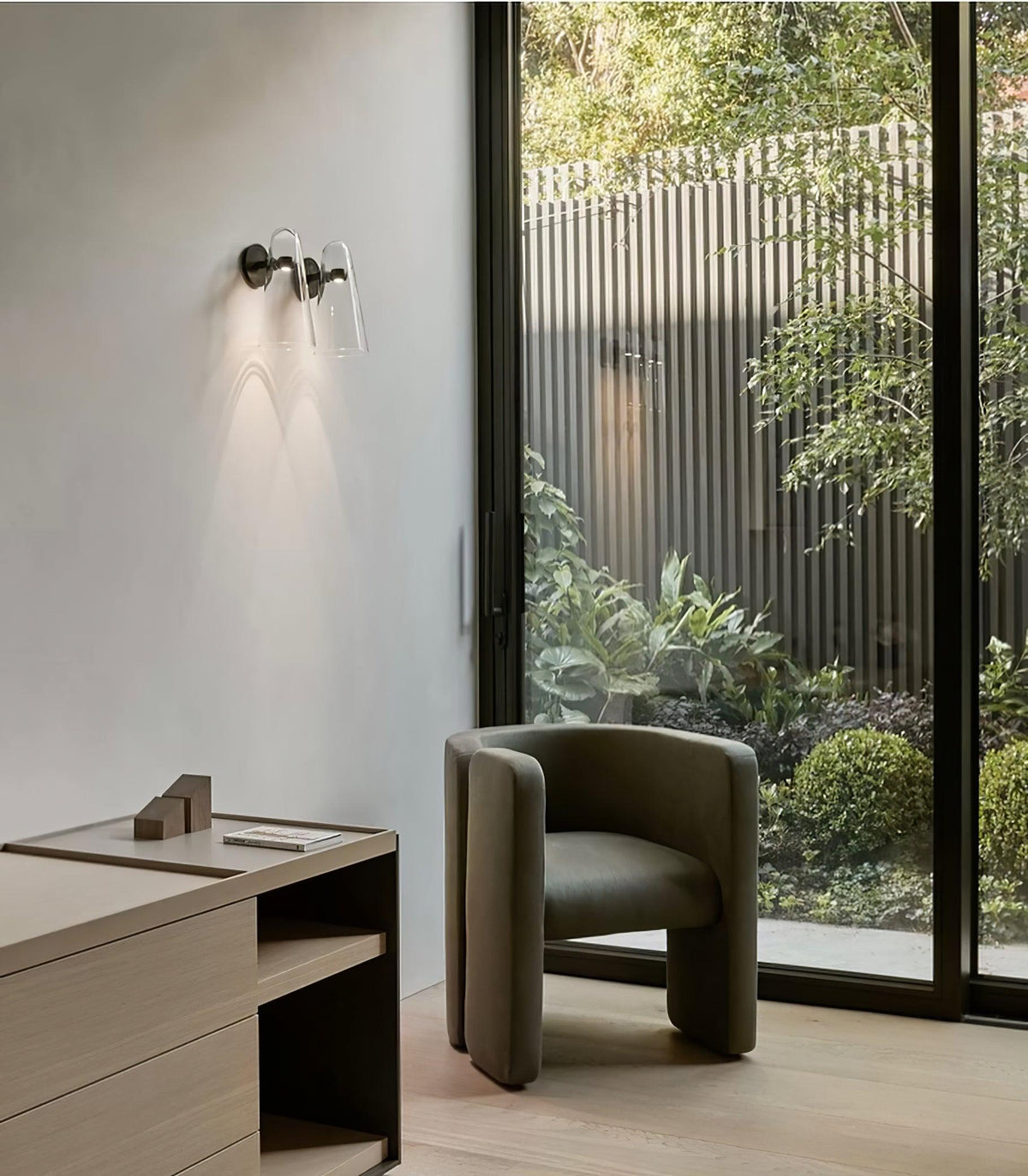 Modern Glass Sconce — Wall Sconce | Maison Monashee — view 35