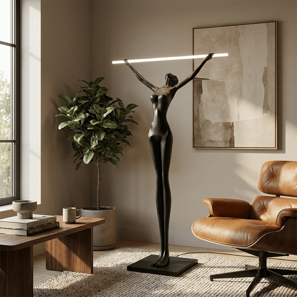 Tall Black Floor Lamp — Floor Lamp | Maison Monashee — view 2