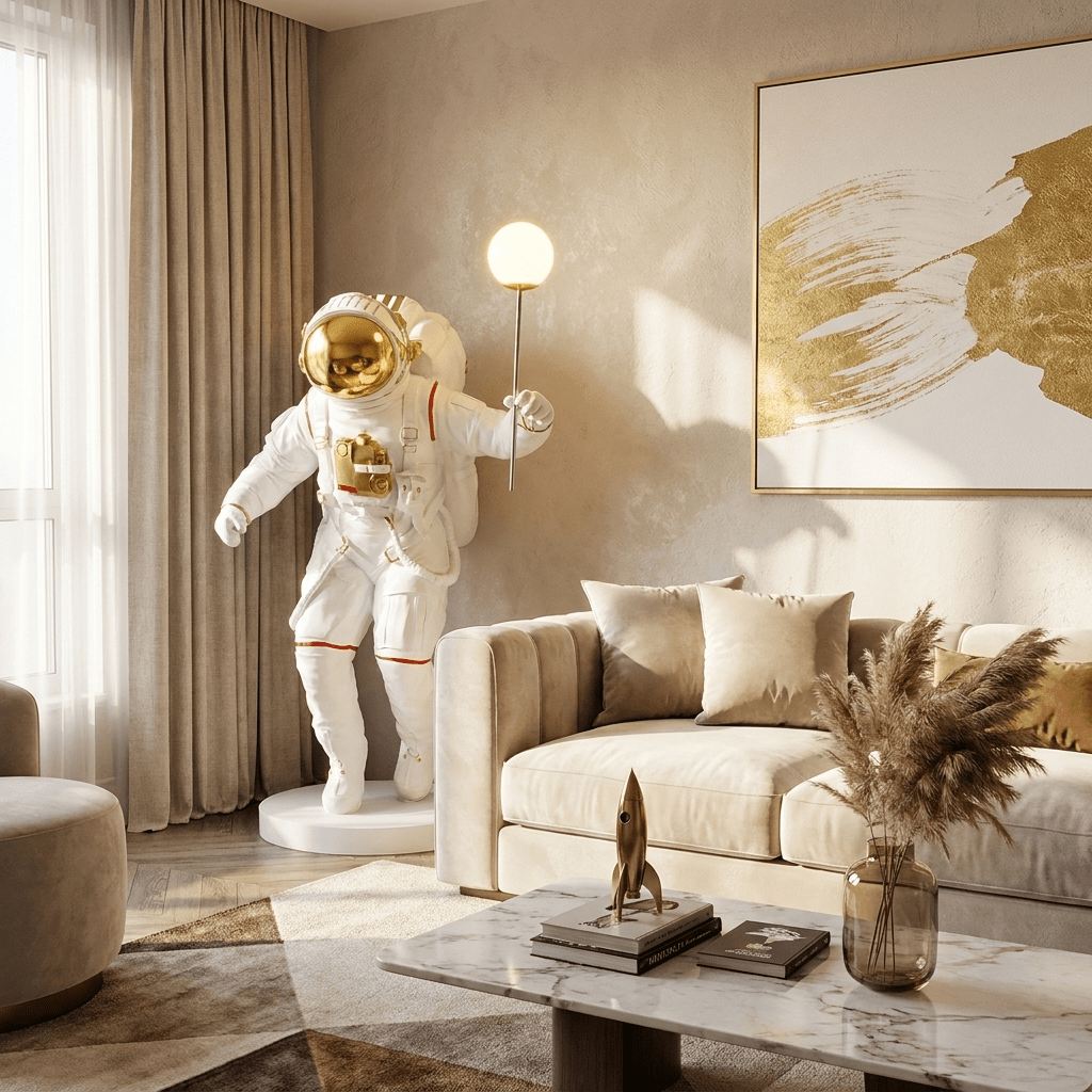 Large Orb Floor Lamp — Floor Lamp | Maison Monashee — view 5