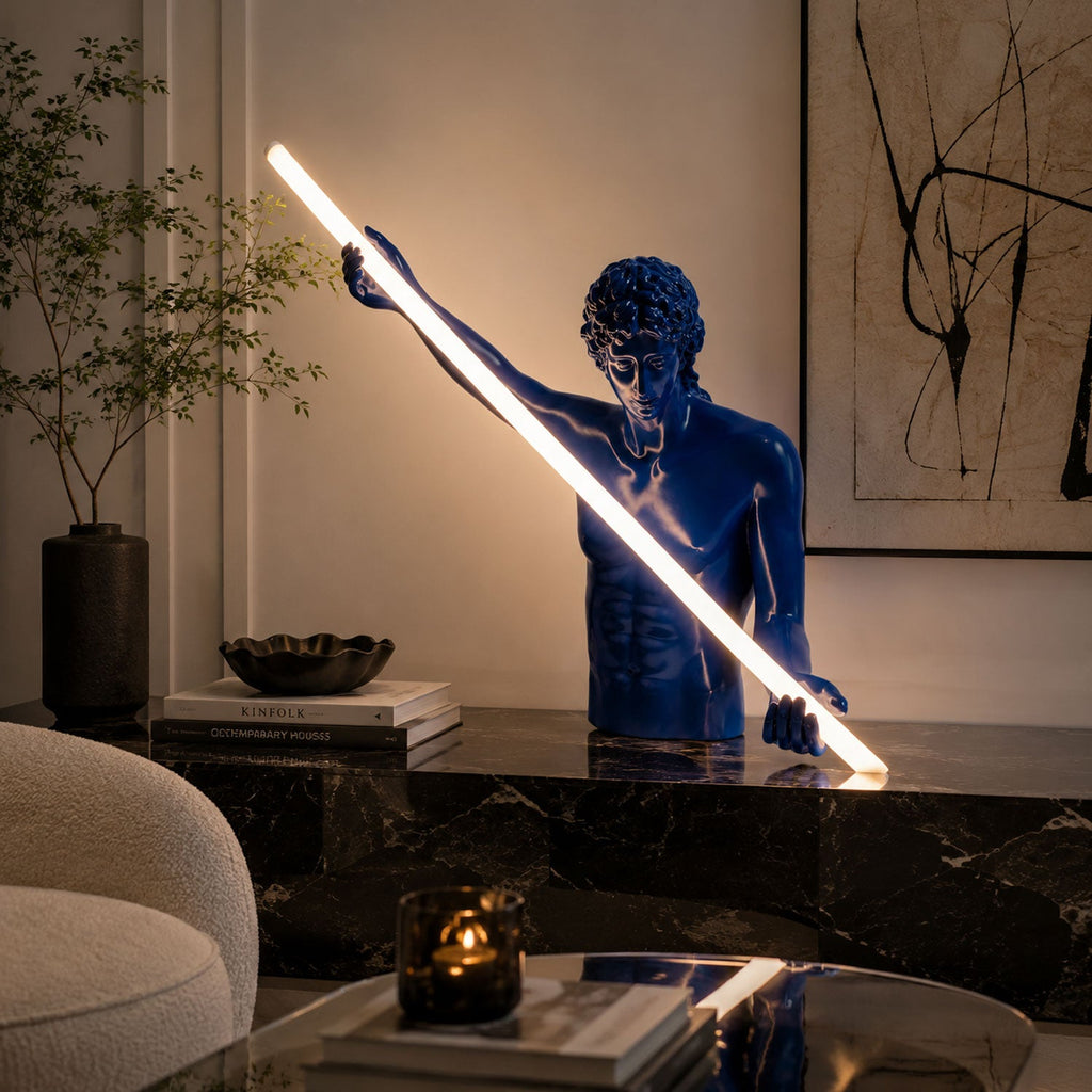 Dark Blue Desk Lamp — Table Lamp | Maison Monashee — view 8