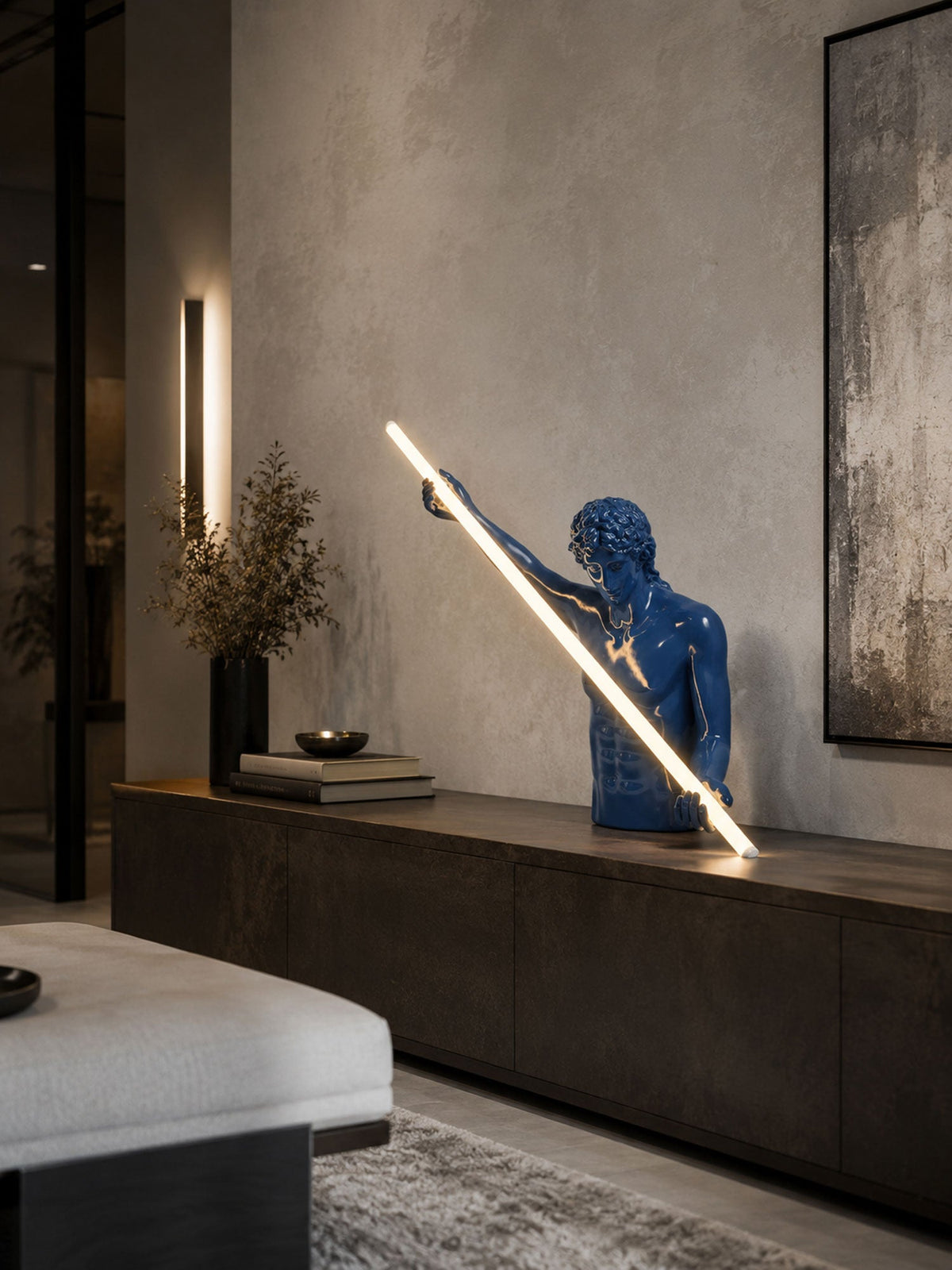 Dark Blue Desk Lamp — Table Lamp | Maison Monashee — view 8