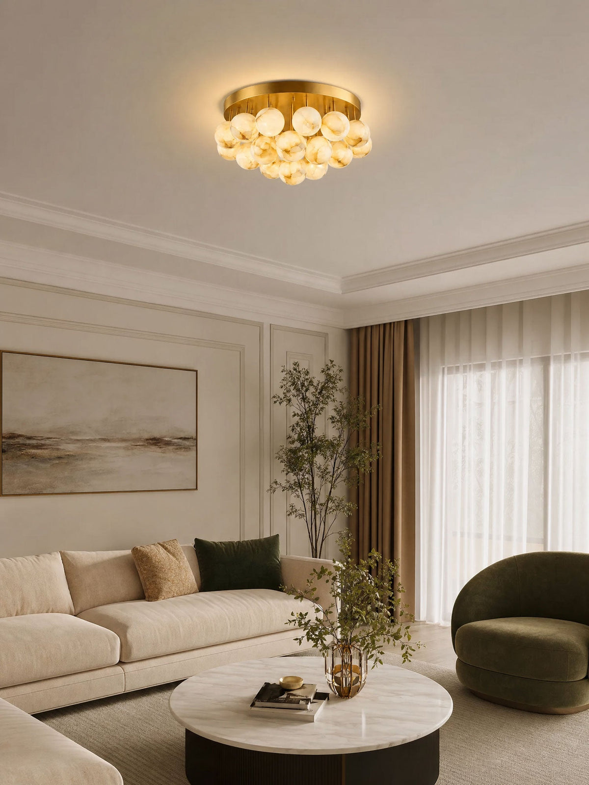 Cluster Globe Light Fixture — Ceiling Light | Maison Monashee — view 9