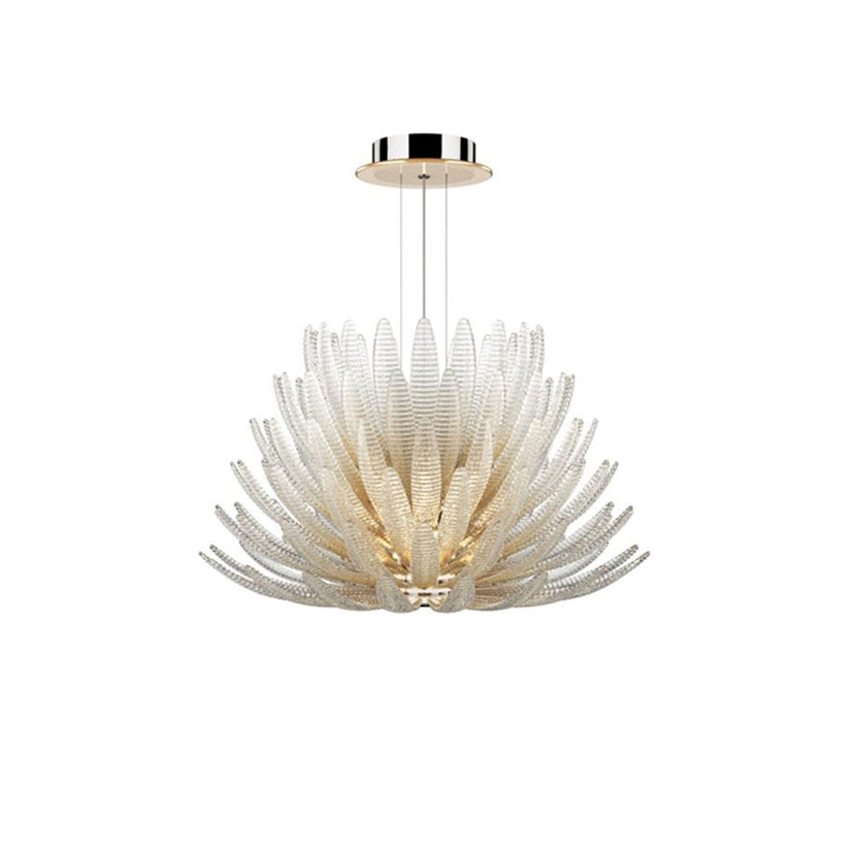 Glass Petal Chandelier — Chandelier | Maison Monashee — view 20