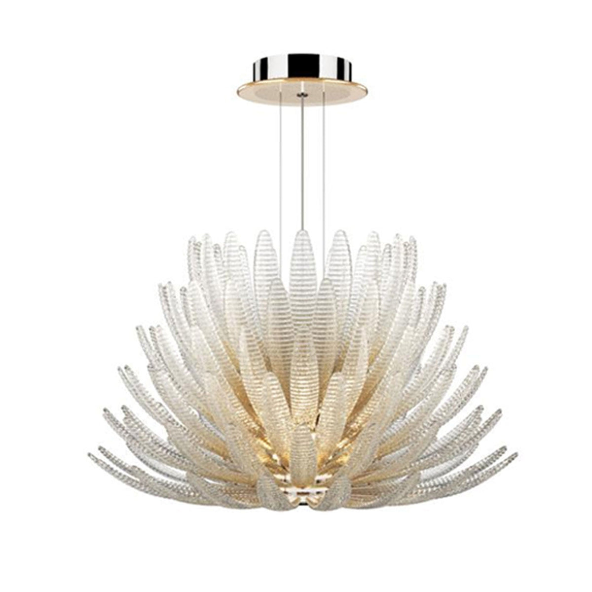 Glass Petal Chandelier — Chandelier | Maison Monashee — view 22