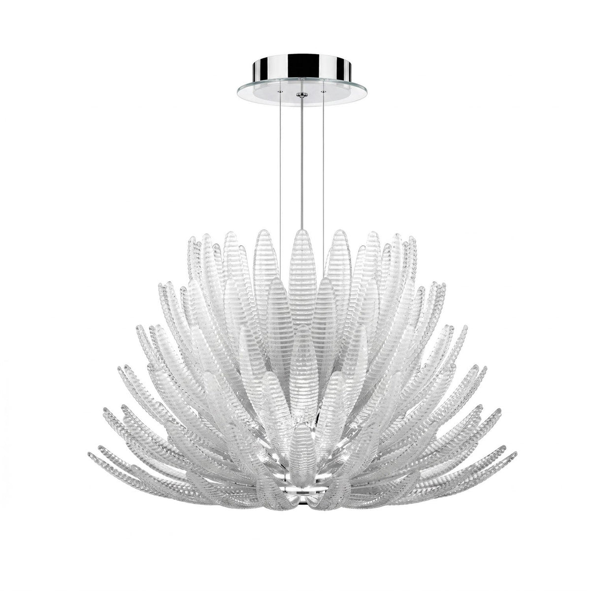 Glass Petal Chandelier — Chandelier | Maison Monashee — view 27
