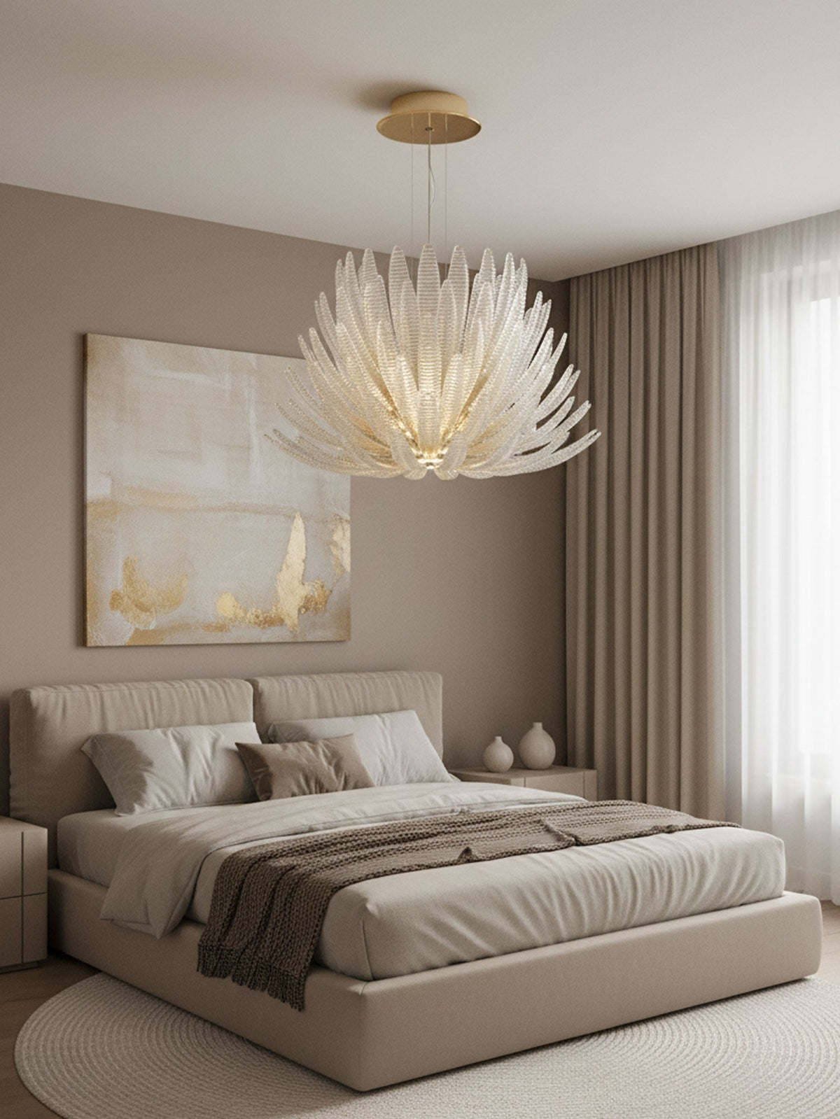Glass Petal Chandelier — Chandelier | Maison Monashee — view 9